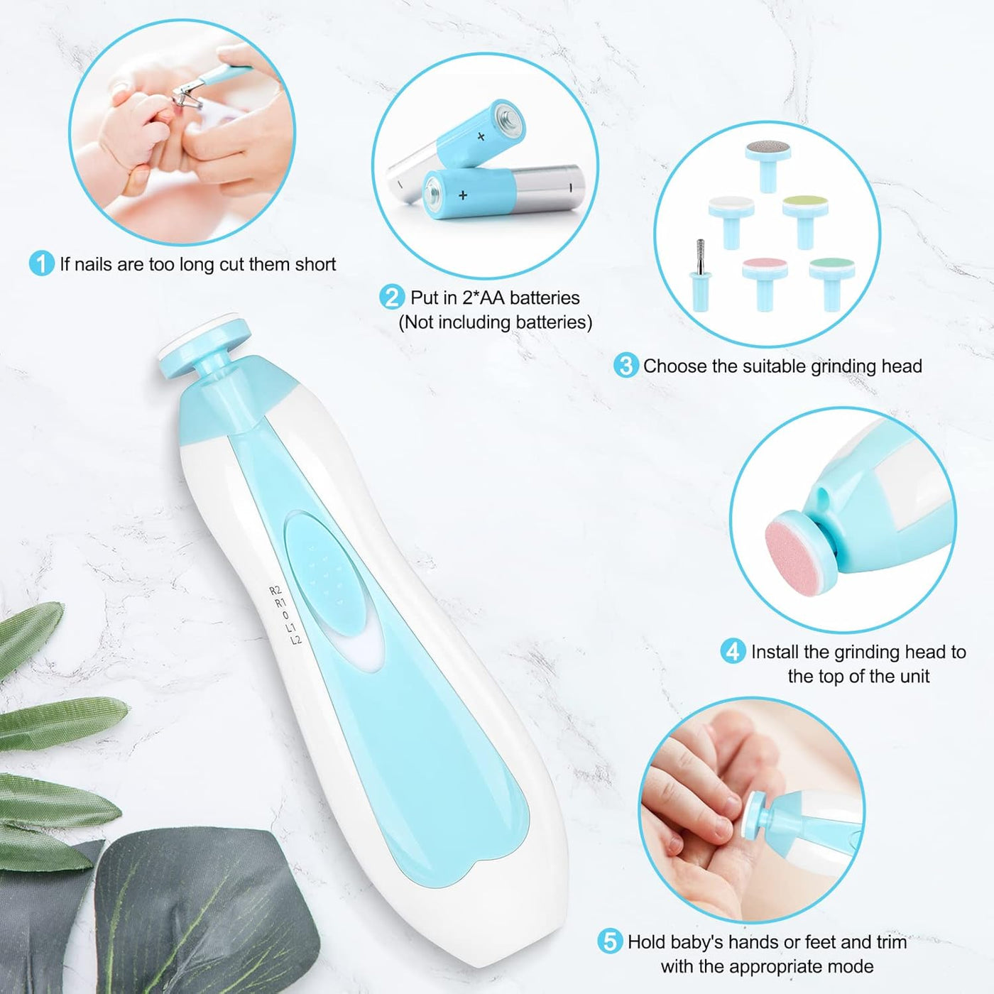 Gentle Glide Electric Nail Trimmer